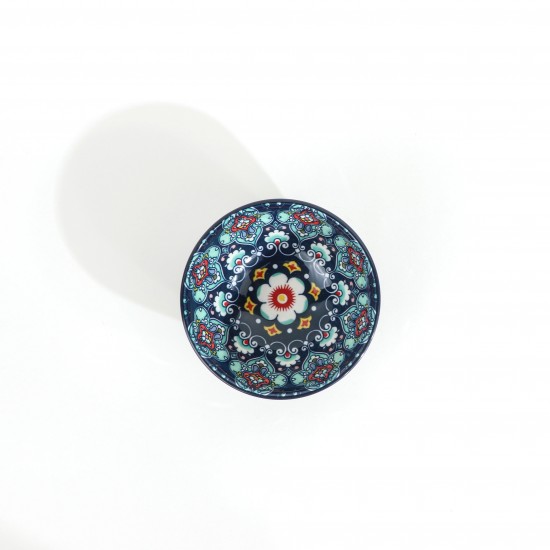 Blue Round Decorative Plate -4.75 inches