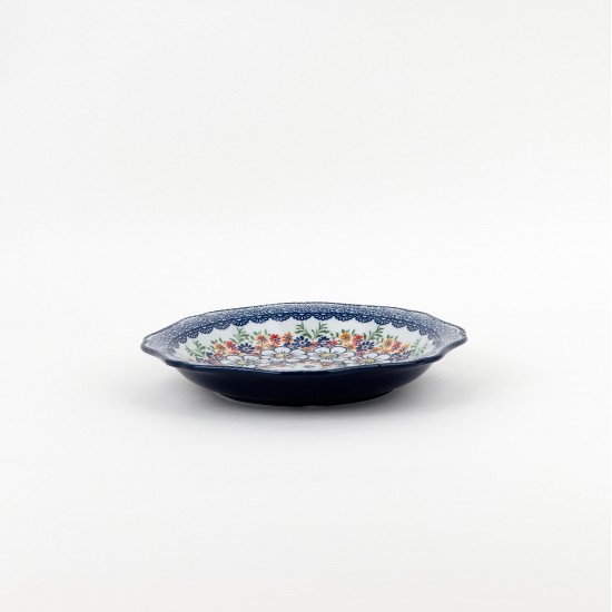Classic Floral Ceramic Round Plate - 8"