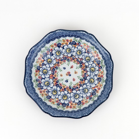 Classic Floral Ceramic Round Plate - 10"
