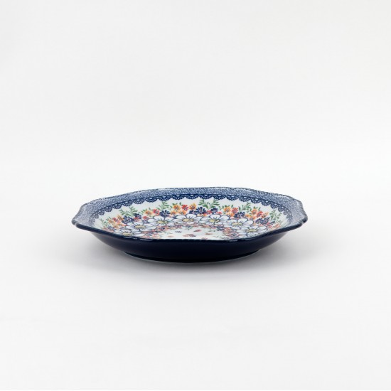 Classic Floral Ceramic Round Plate - 10"