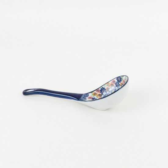 Classic floral ceramic spoon
