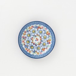 Classic Floral Ceramic Round Plate - 6.5"