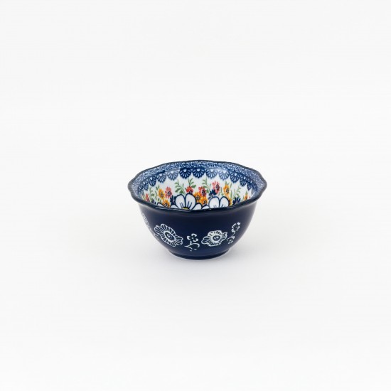 Classic Floral Decorated Ceramic Round Bowl -5" Classic Floral Decorated Ceramic Round Bowl -5"