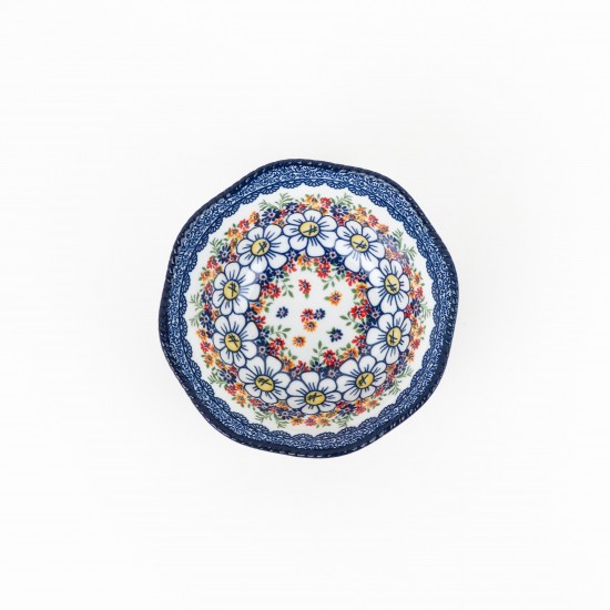 Classic Floral Decorated Ceramic Round Bowl -5.5"
