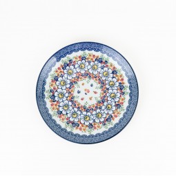 Classic Floral Ceramic Round Plate - 8"