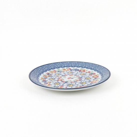 Classic Floral Ceramic Round Plate - 8"