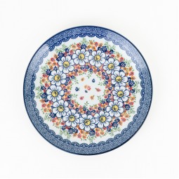 Classic Floral Ceramic Round Plate - 10"