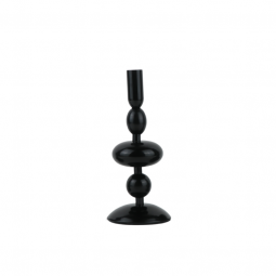 Black metal candlestick - 2MM10-44
