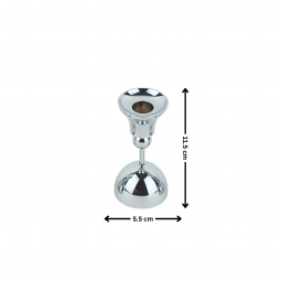 Silver Steel Candlestick - 2MM10-48