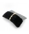 Luxury decorative pillow with a plaid pattern and fur, rectangular shape Luxury decorative pillow with a plaid pattern and fur, rectangular shape