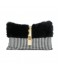 Luxury decorative pillow with a plaid pattern and fur, rectangular shape Luxury decorative pillow with a plaid pattern and fur, rectangular shape