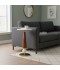 Round side table with marble top and metal base Round side table with marble top and metal base
