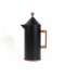 Black Thermos Flask with Wooden Handle and Finish - 1 Liter Black Thermos Flask with Wooden Handle and Finish - 1 Liter