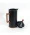 Black Thermos Flask with Wooden Handle and Finish - 1 Liter Black Thermos Flask with Wooden Handle and Finish - 1 Liter