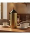 Golden Thermos Flask with Wooden Handle - 1 Liter Capacity