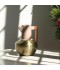Luxury stainless steel tea and coffee thermos, gold-black color, 1 liter capacity