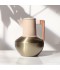 Luxury stainless steel tea and coffee thermos, gold-black color, 1 liter capacity