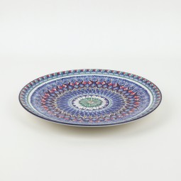 Colorful Geometric Pattern Ceramic Dish - 10.5" Colorful Geometric Pattern Ceramic Dish - 10.5"