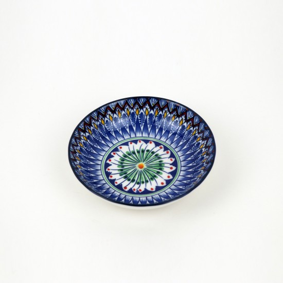 Ceramic Deep Bowl with Colorful Geometric Patterns - 5.5 Inch Ceramic Deep Bowl with Colorful Geometric Patterns - 5.5 Inch