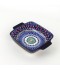 Deep Square Ceramic Bowl with Colorful Geometric Pattern - 7.5"