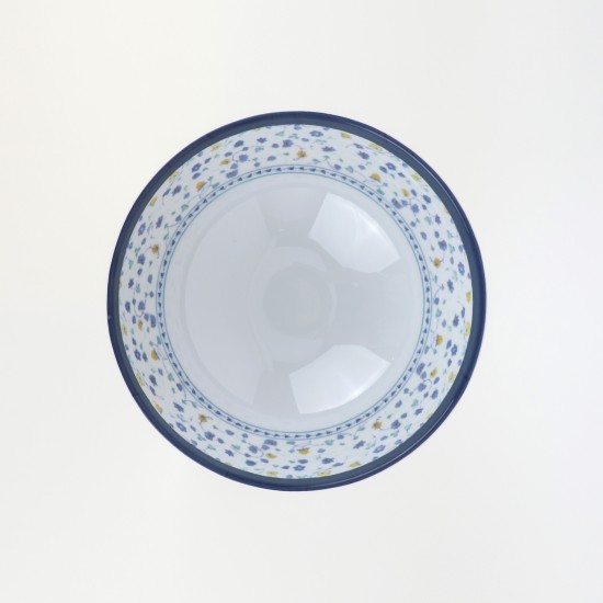 Premium Melamine Bowl with Blue Embossing - 20 x 8 cm