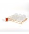 19-piece glass coffee and tea set with gold holder - 2SS1-T02-057 19-piece glass coffee and tea set with gold holder - 2SS1-T02-057