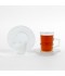 19-piece glass coffee and tea set with gold holder - 2SS1-T02-057 19-piece glass coffee and tea set with gold holder - 2SS1-T02-057