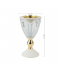 Attractive design glass and light beige incense burner, 21 cm - 2SS10-095 Attractive design glass and light beige incense burner, 21 cm - 2SS10-095