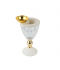 Attractive design glass and light beige incense burner, 21 cm - 2SS10-095 Attractive design glass and light beige incense burner, 21 cm - 2SS10-095