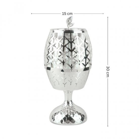 مبخرة استيل فضي بارتفاع 30 سم - 2SS10-105 مبخرة استيل فضي بارتفاع 30 سم - 2SS10-105