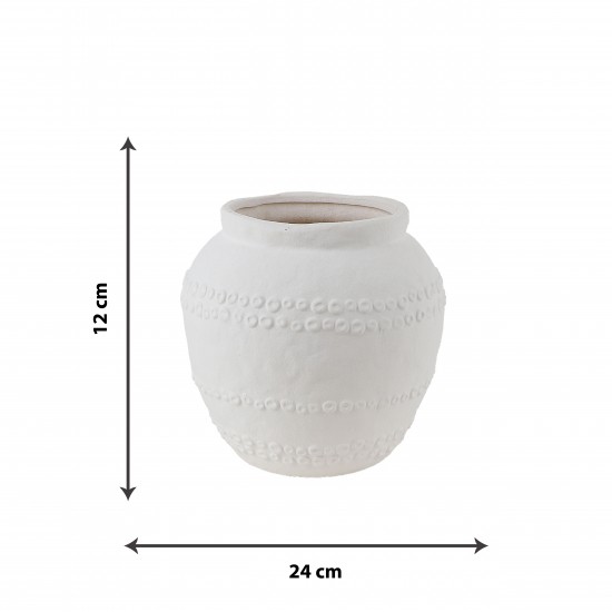 Ceramic vase - white - 2SS11-151 Ceramic vase - white - 2SS11-151