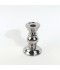 Shiny metal candle holder with a classic, elegant design