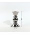 Shiny metal candle holder with a classic, elegant design