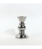 Shiny metal candle holder with a classic, elegant design