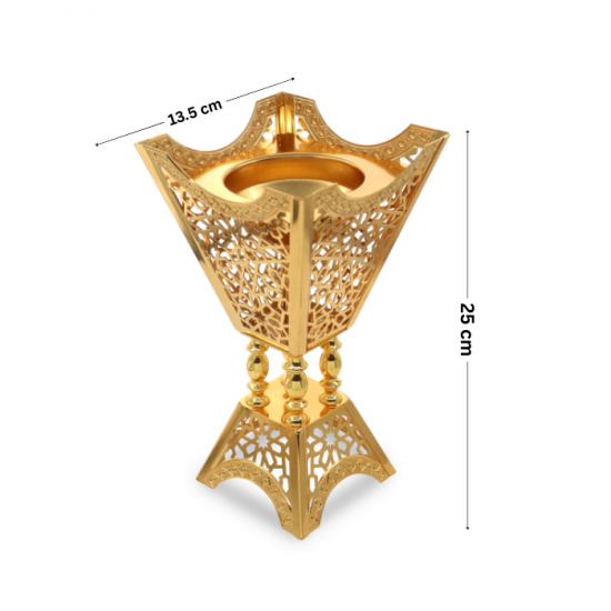 مبخرة معدن ذهبي بتصميم مميز و انيق - 2SS6-600 مبخرة معدن ذهبي بتصميم مميز و انيق - 2SS6-600