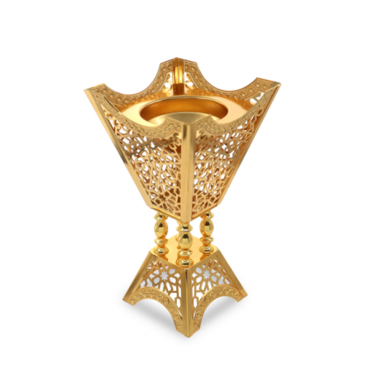 مبخرة معدن ذهبي بتصميم مميز و انيق - 2SS6-600 مبخرة معدن ذهبي بتصميم مميز و انيق - 2SS6-600