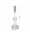 Clear and Silver Crystal Candlestick - 2SS9-951 Clear and Silver Crystal Candlestick - 2SS9-951
