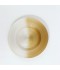 Luxury Glass Serving Platter - Gold and White - 10.5"