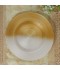 Luxury Glass Serving Platter - Gold and White - 10.5"