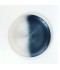 Luxury Glass Serving Platter - Blue and White - 13"