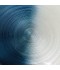 Luxury Glass Serving Platter - Blue and White - 13"