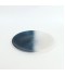 Luxury Glass Serving Platter - Blue and White - 10"