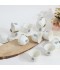 Blue Rose Decorated Porcelain Coffee Cup Set - 12 Pieces