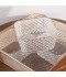 Square acrylic serving tray with lid and gold handle - 4 compartments