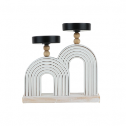 Modern black and white candlestick - 2UU10-054