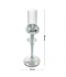 Elegant and modern crystal candlestick - silver - 2UU10-102-2 Elegant and modern crystal candlestick - silver - 2UU10-102-2