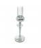 Elegant and modern crystal candlestick - silver - 2UU10-102-2 Elegant and modern crystal candlestick - silver - 2UU10-102-2