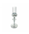 Elegant and modern crystal candlestick - silver - 2UU10-102-3 Elegant and modern crystal candlestick - silver - 2UU10-102-3