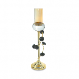 Golden candlestick, distinctive and elegant shape - 2UU10-115
