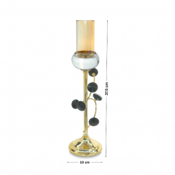 Golden candlestick, distinctive and elegant shape - 2UU10-115